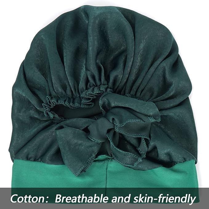 FADACHY Chemo Headwear for Women,Chemo Caps Lightweight for Summer with Head Scarf,Silky Soft Hair Turbans Fashion - Image 4